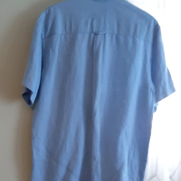 Izod Tropical Waters Men's Button Down Washable Silk Blend Shirt Size M - Picture 2 of 6